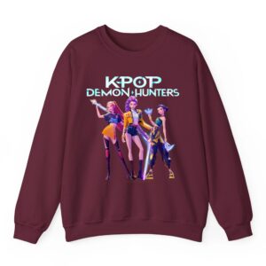 Huntrix Heroic Poses Group Shot Pullover Sweatshirt 04
