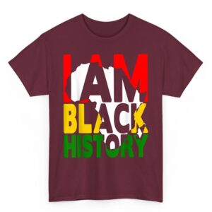 I Am Black History Month African American Pride Celebration T Shirt Small 04