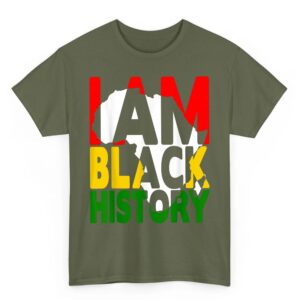 I Am Black History Month African American Pride Celebration T Shirt Small 05