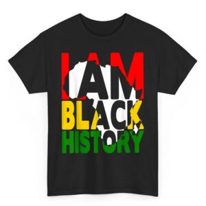 I Am Black History Month African American Pride Celebration T-Shirt Small_1