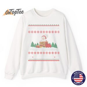 I Go Down All Night Crude Dirty Funny Christmas Santa Ugly Sweatshirt 11