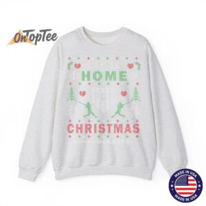 I'LL BE HOME FOR CHRISTMAS BASEBALL UGLY CHRISTMAS Sweatshirt 1 ILL BE HOME FOR CHRISTMAS BASEBALL UGLY CHRISTMAS Sweatshirt 02