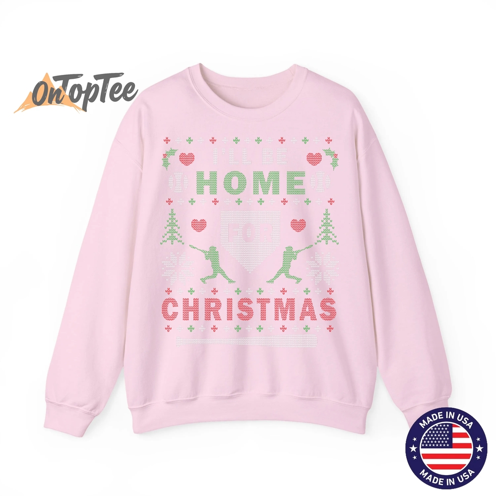 I’LL BE HOME FOR CHRISTMAS BASEBALL UGLY CHRISTMAS Sweatshirt I’LL BE HOME FOR CHRISTMAS BASEBALL UGLY CHRISTMAS Sweatshirt