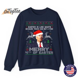 Joe Biden Happy 4th Easter Ugly Christmas Women Sweatshirt 06