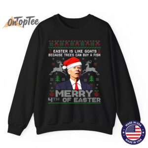 Joe Biden Happy 4th Easter Ugly Christmas Women Sweatshirt 07
