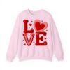 Love Like Jesus Coquette Religious God Christian Valentine Sweatshirt