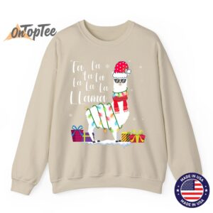 Llama Christmas Fa La La Lama Funny X-mas Lover Sweatshirt
