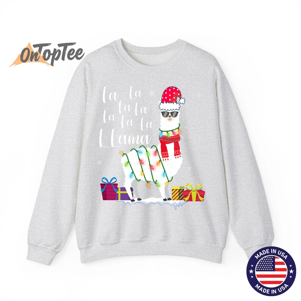 Llama Christmas Fa La La Lama Funny X-mas Lover Sweatshirt Llama Christmas Fa La La Lama Funny X-mas Lover Sweatshirt