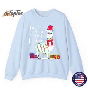 Llama Christmas Fa La La Lama Funny X-mas Lover Sweatshirt 3 Llama Christmas Fa La La Lama Funny X mas Lover Sweatshirt 04