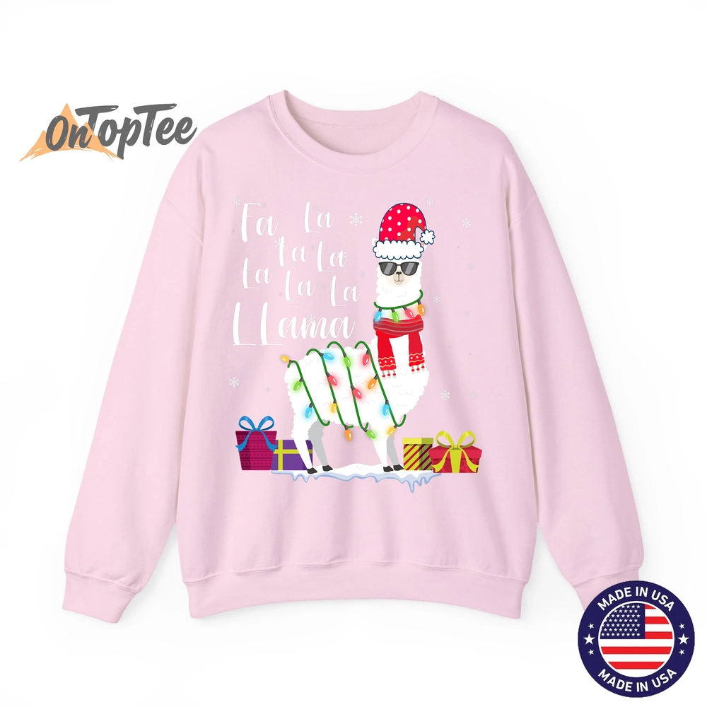 Llama Christmas Fa La La Lama Funny X-mas Lover Sweatshirt Llama Christmas Fa La La Lama Funny X-mas Lover Sweatshirt