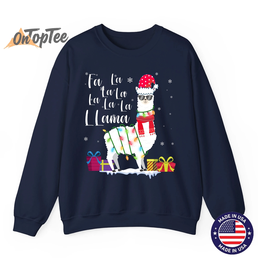 Llama Christmas Fa La La Lama Funny X-mas Lover Sweatshirt Llama Christmas Fa La La Lama Funny X-mas Lover Sweatshirt