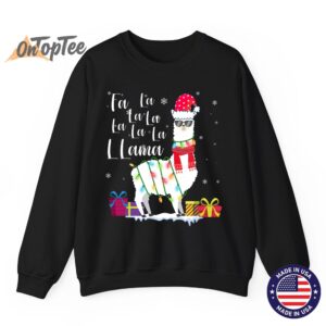 Llama Christmas Fa La La Lama Funny X-mas Lover Sweatshirt 6 Llama Christmas Fa La La Lama Funny X mas Lover Sweatshirt 07