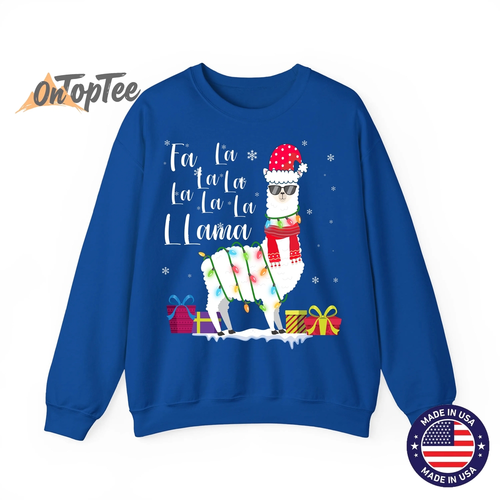 Llama Christmas Fa La La Lama Funny X-mas Lover Sweatshirt Llama Christmas Fa La La Lama Funny X-mas Lover Sweatshirt