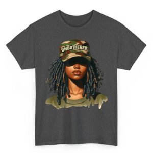 Melanin Unbothered Black Woman Locs Camo Black History Month T-Shirt 2 Melanin Unbothered Black Woman Locs Camo Black History Month T Shirt 03