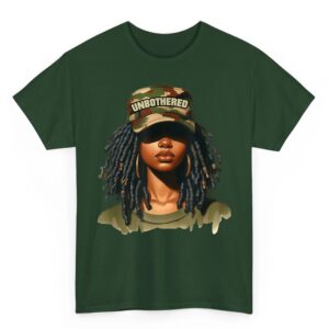 Melanin Unbothered Black Woman Locs Camo Black History Month T-Shirt 4 Melanin Unbothered Black Woman Locs Camo Black History Month T Shirt 05