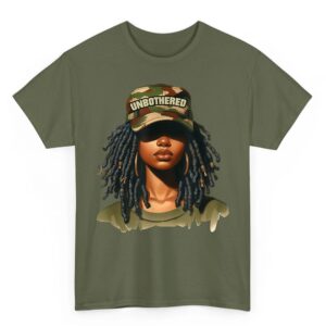 Melanin Unbothered Black Woman Locs Camo Black History Month T-Shirt 5 Melanin Unbothered Black Woman Locs Camo Black History Month T Shirt 06