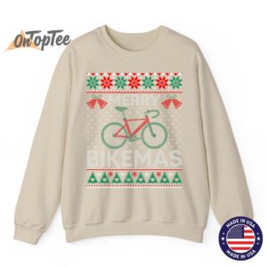 Merry Bikemas Ugly Christmas Cycling Sweatshirt 2 Merry Bikemas Ugly Christmas Cycling Sweatshirt 03