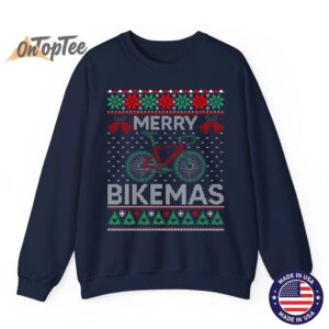 Merry Bikemas Ugly Christmas Cycling Sweatshirt 5 Merry Bikemas Ugly Christmas Cycling Sweatshirt 06