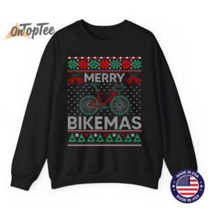 Merry Bikemas Ugly Christmas Cycling Sweatshirt 7 Merry Bikemas Ugly Christmas Cycling Sweatshirt 08