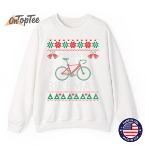 Merry Bikemas Ugly Christmas Cycling Sweatshirt 12 Merry Bikemas Ugly Christmas Cycling Sweatshirt 13