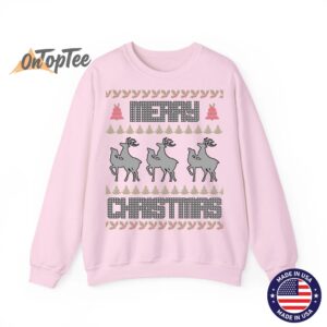 Merry Christmas Deers Humping Funny Holiday Reindeer Sweatshirt 02