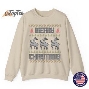 Merry Christmas Deers Humping Funny Holiday Reindeer Sweatshirt 03