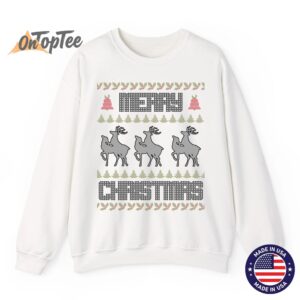 Merry Christmas Deers Humping Funny Holiday Reindeer Sweatshirt 13