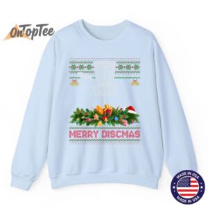 Merry Discmas Ugly Disc Golf Christmas Sweatshirt