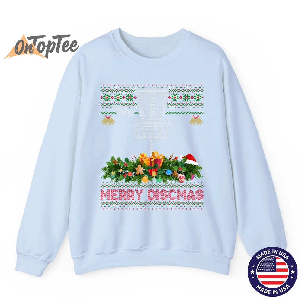 Merry Discmas Ugly Disc Golf Christmas Sweatshirt Merry Discmas Ugly Disc Golf Christmas Sweatshirt