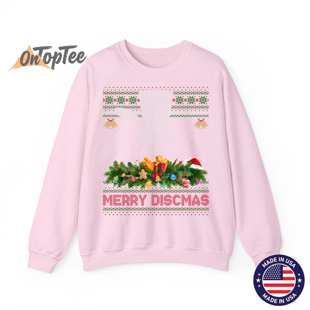 Merry Discmas Ugly Disc Golf Christmas Sweatshirt Merry Discmas Ugly Disc Golf Christmas Sweatshirt