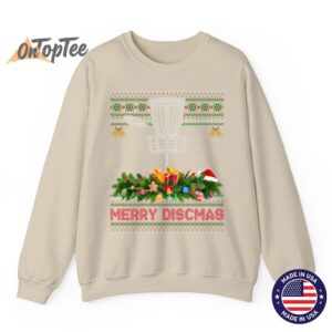 Merry Discmas Ugly Disc Golf Christmas Sweatshirt 2 Merry Discmas Ugly Disc Golf Christmas Sweatshirt 03