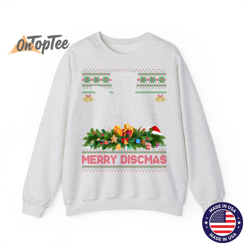 Merry Discmas Ugly Disc Golf Christmas Sweatshirt Merry Discmas Ugly Disc Golf Christmas Sweatshirt