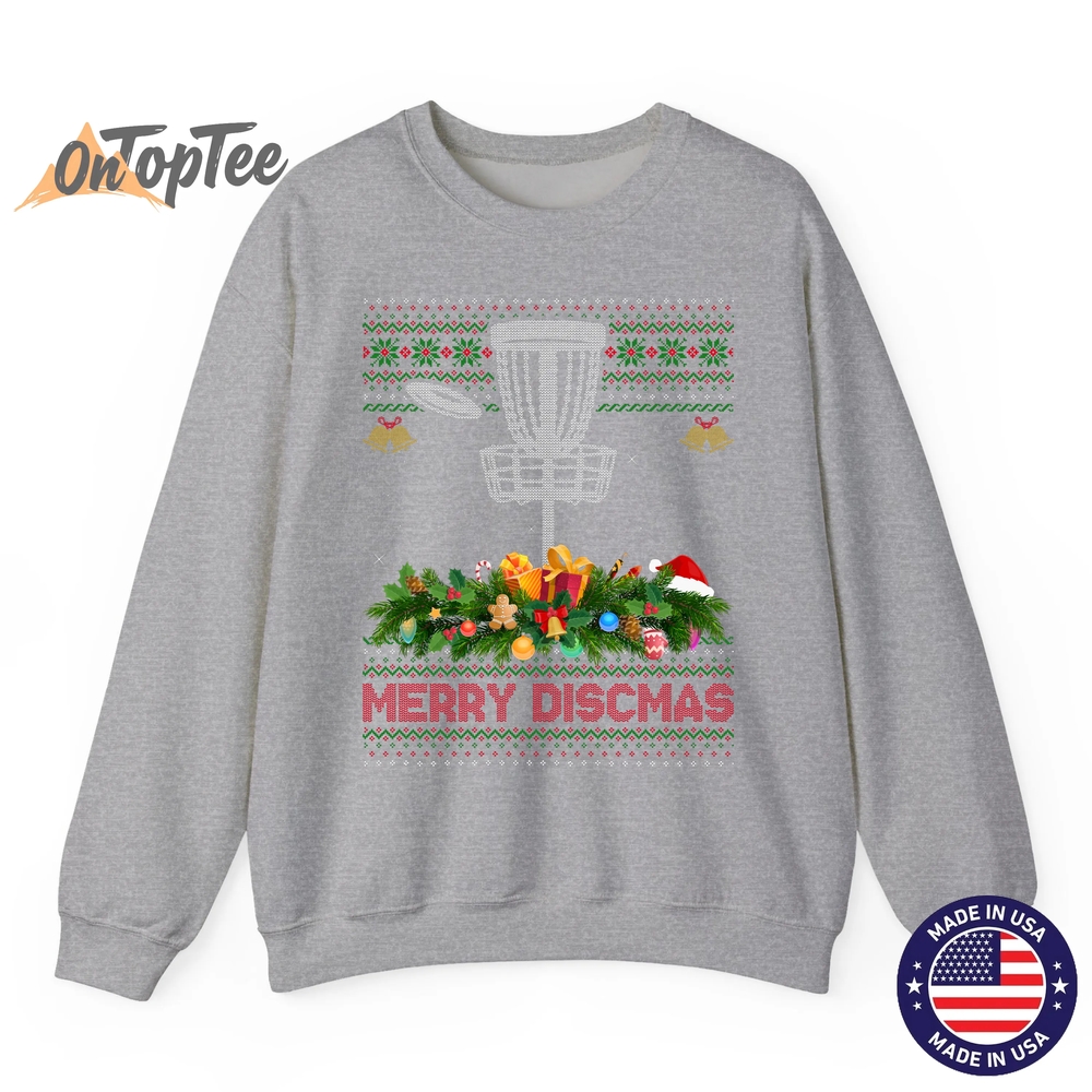 Merry Discmas Ugly Disc Golf Christmas Sweatshirt Merry Discmas Ugly Disc Golf Christmas Sweatshirt