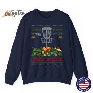 Merry Discmas Ugly Disc Golf Christmas Sweatshirt 5 Merry Discmas Ugly Disc Golf Christmas Sweatshirt 06