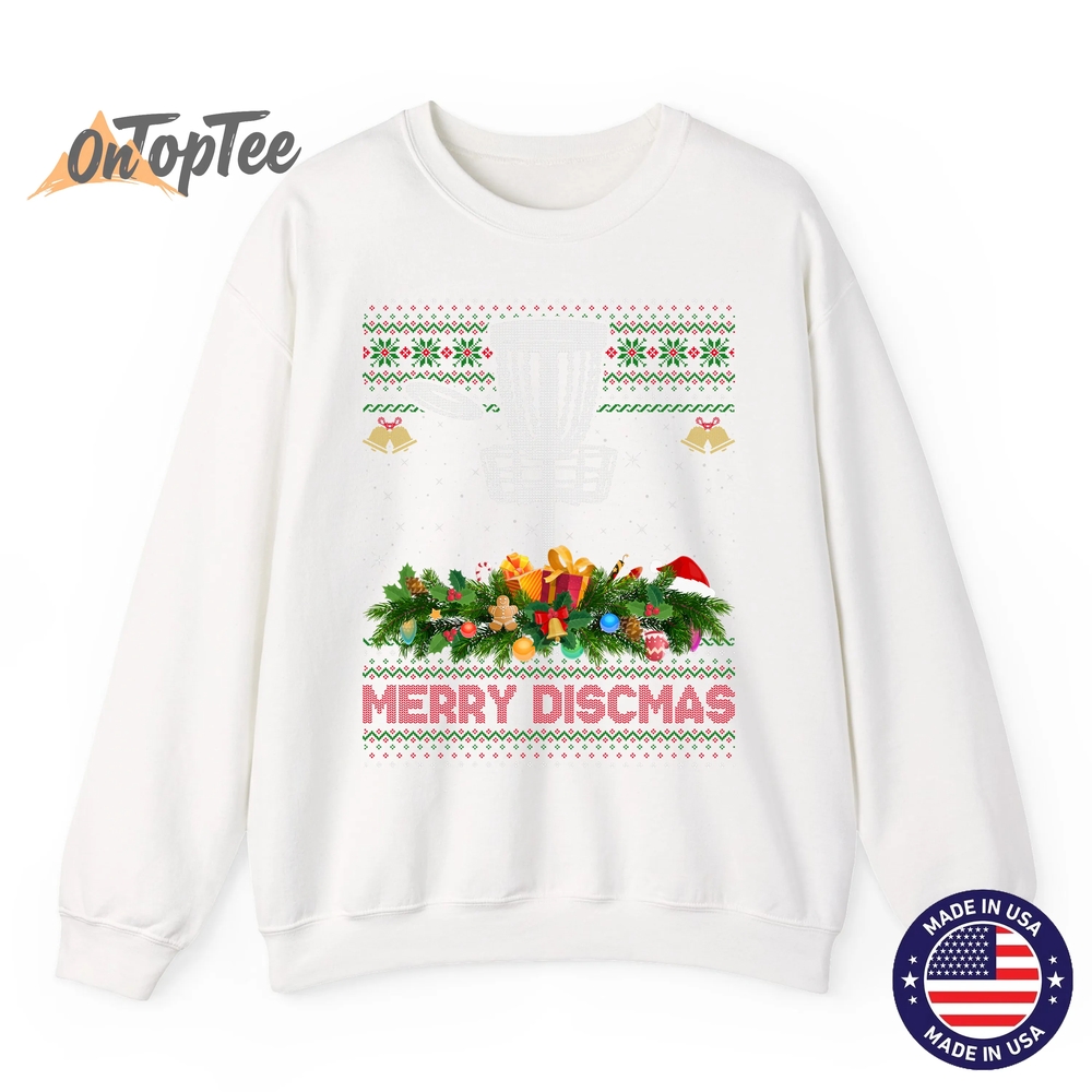Merry Discmas Ugly Disc Golf Christmas Sweatshirt Merry Discmas Ugly Disc Golf Christmas Sweatshirt