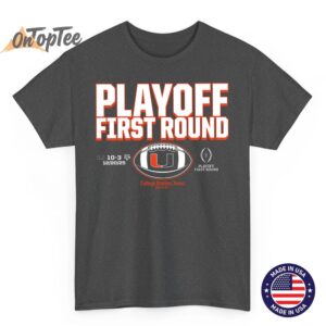 Miami Hurricanes 2025 College Football Playoff First Round T Shirt 02