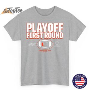 Miami Hurricanes 2025 College Football Playoff First Round T Shirt 06