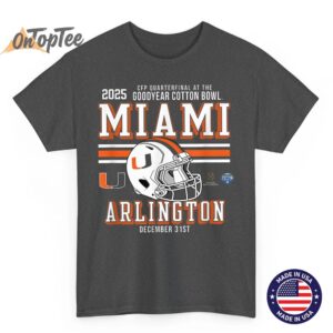 Miami Hurricanes CFP Cotton Bowl Quarterfinal 2025 2026 T Shirt 02