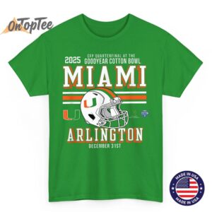 Miami Hurricanes CFP Cotton Bowl Quarterfinal 2025 2026 T Shirt 03