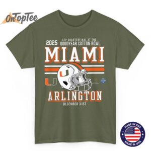 Miami Hurricanes CFP Cotton Bowl Quarterfinal 2025 2026 T Shirt 04