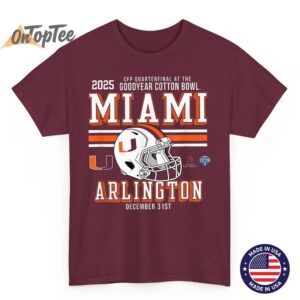 Miami Hurricanes CFP Cotton Bowl Quarterfinal 2025 2026 T Shirt 05