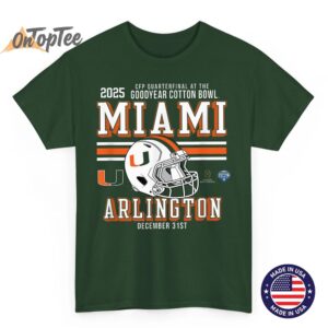 Miami Hurricanes CFP Cotton Bowl Quarterfinal 2025 2026 T Shirt 06