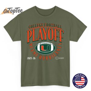 Miami Hurricanes College Football Playoff Curve 2025 T Shirt 04