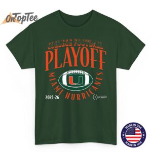 Miami Hurricanes College Football Playoff Curve 2025 T Shirt 06