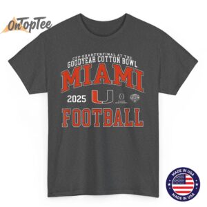 Miami Hurricanes Cotton Bowl 2025 2026 CFP Quarterfinal Icon T Shirt 02