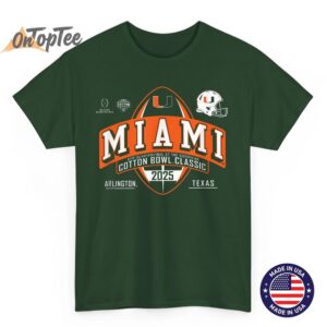 Miami Hurricanes Cotton Bowl Quarterfinal 2025 2026 T Shirt 06