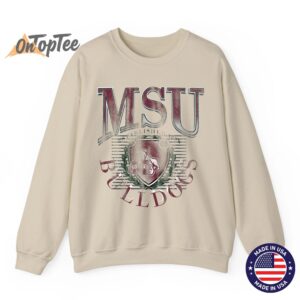 Mississippi State Bulldogs Vintage Emblem 90s Sweatshirt 03