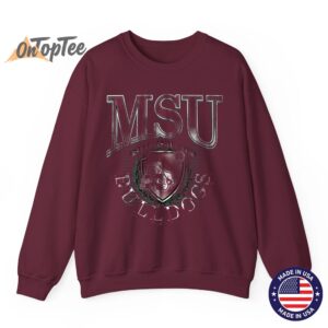 Mississippi State Bulldogs Vintage Emblem 90s Sweatshirt 04