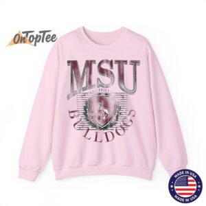 Mississippi State Bulldogs Vintage Emblem 90s Sweatshirt 05