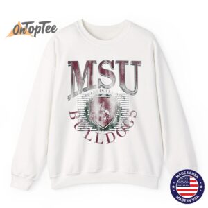Mississippi State Bulldogs Vintage Emblem 90s Sweatshirt 07